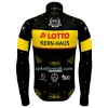 Cykeltøj Langærmet + Bib Cykelbukser 2023 Lotto-Kern Haus Gul Sort